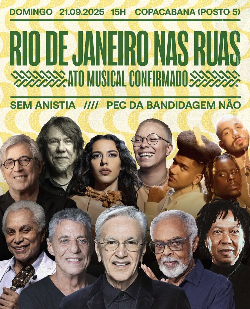 🚨 É amanhã! 🚨

repost <a href="/MidiaNINJA/">Mídia NINJA</a>
Com muita emoção, recebemos a adesão do nosso amigo de longa data, #PaulinhoDaViola, que estará conosco neste domingo nas ruas do #RioDeJaneiro contra a #PECdaBandidagem. Contamos com vocês para fazermos um ato lindo e pacífico. Venham!