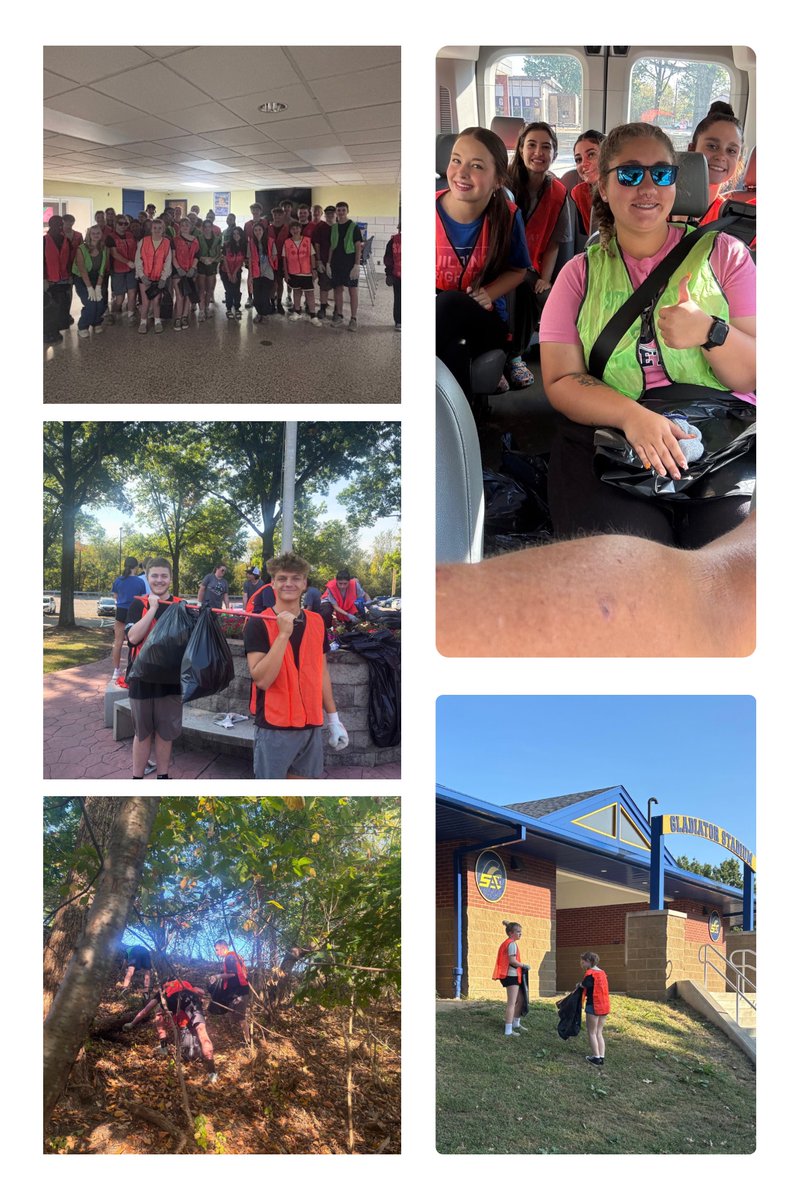 Our <a href="/southallegheny/">South Allegheny SD</a> NHS and JHS scholars were up early this morning for our chapter’s service project, <a href="/PennDOTSec/">PA Secretary of Transportation</a>  Adopt a Highway. Thank you to our local police and volunteer fireman who kept us safe outside our school.