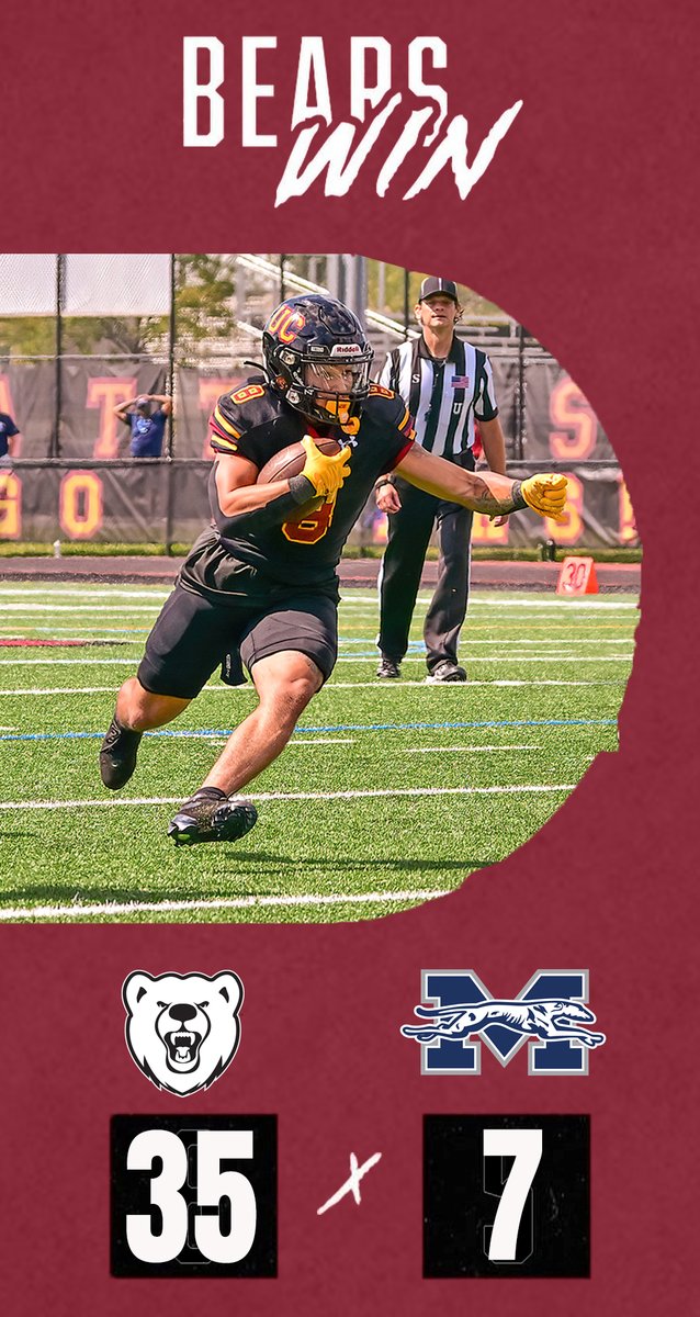 Another big first half sends <a href="/UrsinusFootball/">Ursinus Football</a> to 3-0! #UpTheBears #d3fb