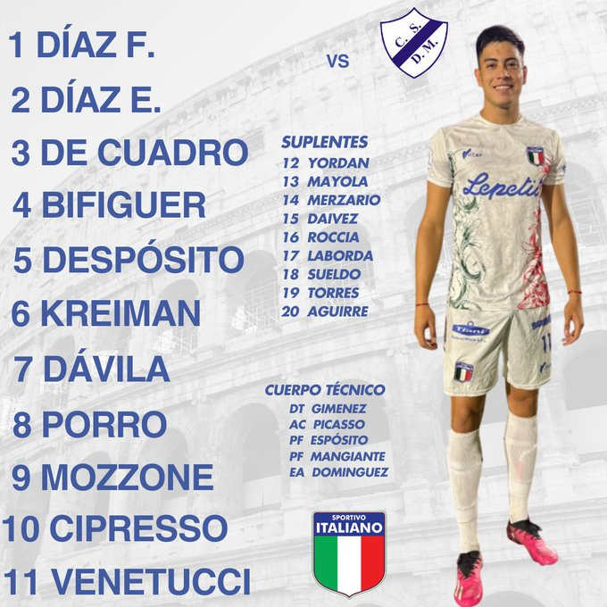 #UruguayosPorElMundo En Argentina, por la 14ª fecha del Clausura de la Primera “B”, <a href="/SpItaliano/">Club Sportivo Italiano</a> con gol de <a href="/emimozz23/">Emiliano Mozzone</a> venció 1-0 a Deportivo Merlo.