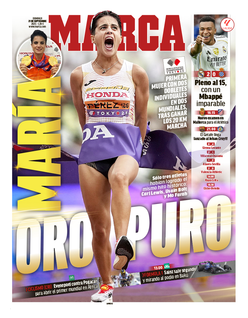 #LaPortada María oro puro 🗞️