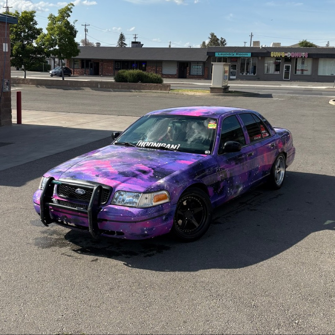 Galaxy Metro brings cosmic vibes and out-of-this-world style to this 2008 Ford Crown Victoria—classic meets galactic.

Wrapped by Cody Chavez

#MetroRestyling #PaintIsDead #CarWrap #CarWraps #VinylWrap #VinylWraps #CrownVictoria #GalaxyWrap #FordWrap #CustomWrap #CosmicStyle