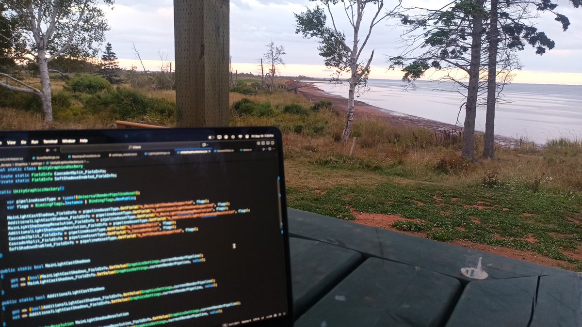 Gamedev by the ocean today