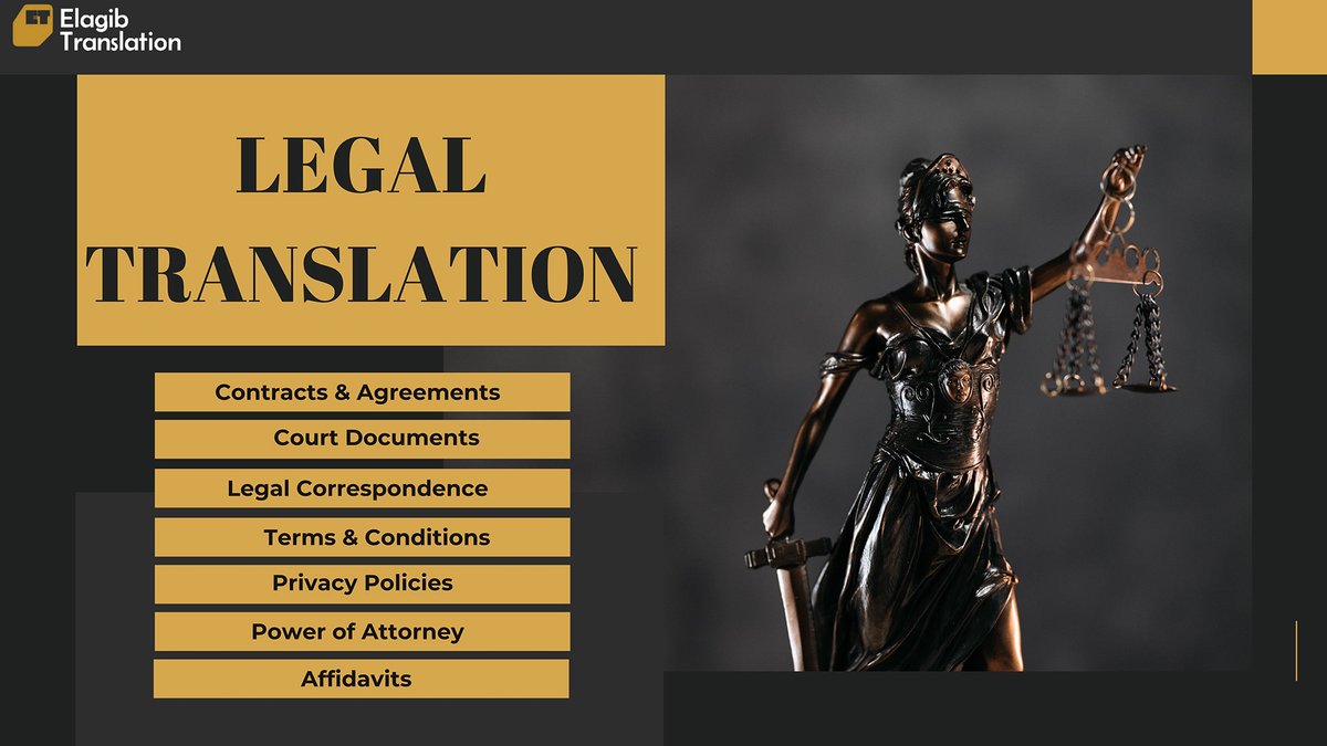 Accurate legal translation saves $. Contracts/docs need precision to avoid disputes. Elagib provides ENG-AR-FR translations for secure agreements.

Free 30-min consult for projects >$200

#BusinessGrowth #ElagibTranslation #ContractTranslation #BusinessLaw #RiskManagement