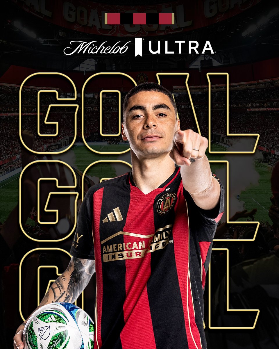 ATLUTD's tweet image. 61’ | IN HIS 100TH CLUB APPEARANCE, MIGGY LEVELS IT ‼️

#WeAreTheA 1-1 #FlowWithUs
