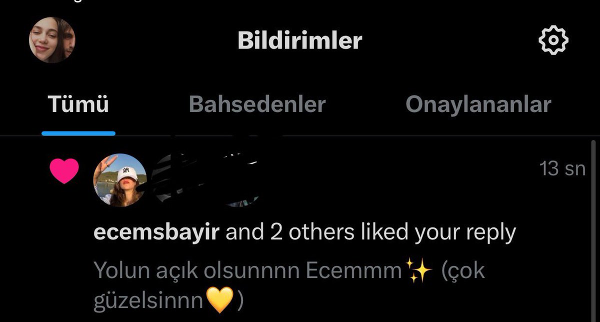 GECE GECE GELEN BILDIRIMIN GÜZELLİĞİİİİİİİ😭♥️