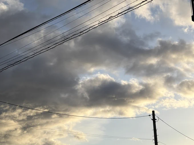 良き雲 と 虹(薄)