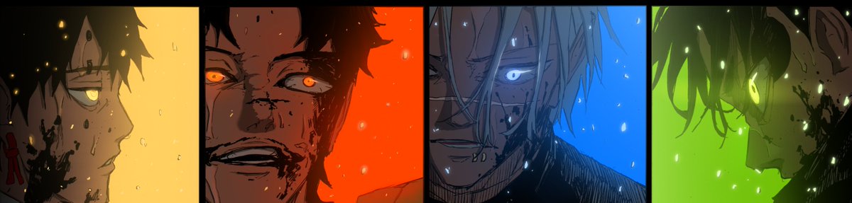 #Kagurabachi #カグラバチ #Kagurabachi92 #manga #mangaart #mangacoloring
Yura 🟡
Hokuto🔴
Natsuki🔵
Uruha🟢