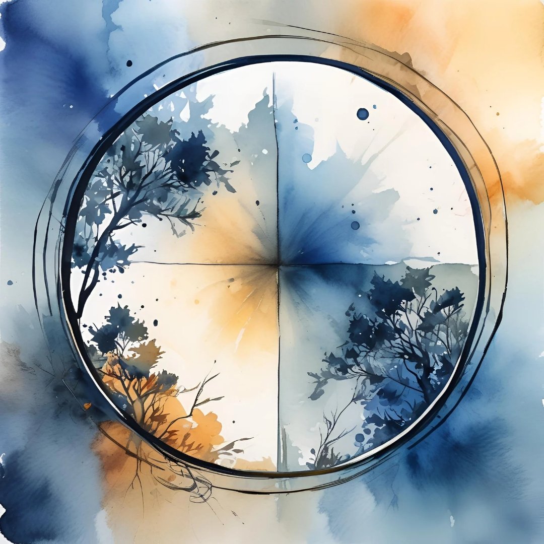 theAIhaiku's tweet image. While you chant your wish,  
A silent hand sharpens tools-
The race has begun.

The Quiet Grind  #haiku by @Copilot  inspired by this text: zenarthouse.com/f/the-starry-e… 🖖
Ink pen and #watercolour #abstract #sketching with @canva 💙