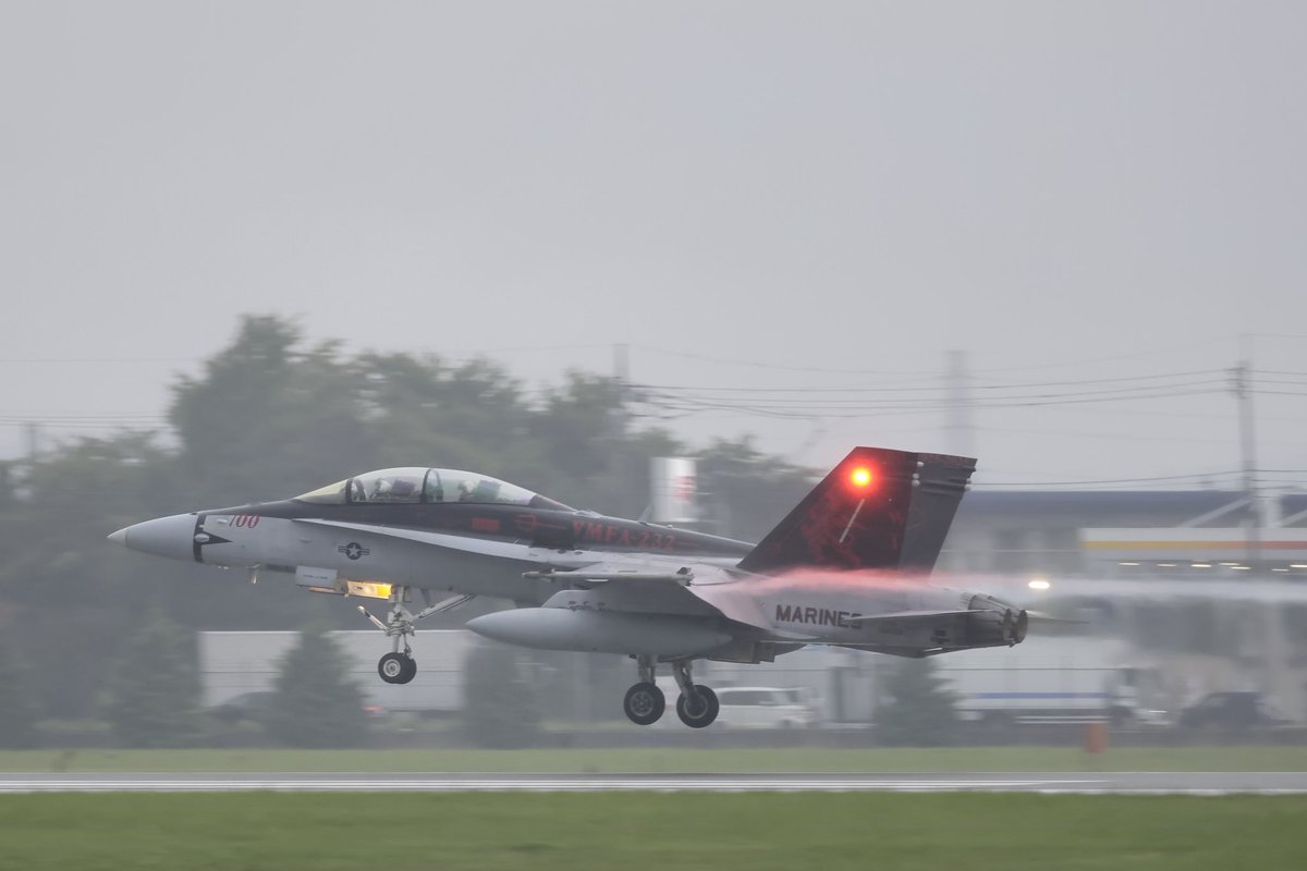 plusty11's tweet photo. RJTY 横田基地
2025/09/20
FA–18D  WT  100
#rjty
#横田基地
#fa18d 
#devil81 https://t.co/fvL2N05HgC