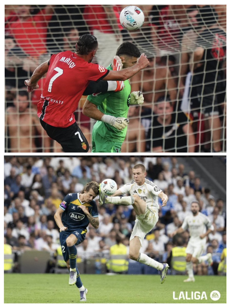 RcdeTotal's tweet image. Algún especialista puede decirme porque una es roja directa y la otra amarilla 2 minutos después y porque el árbitro ve sangre? Este es el mismo rasero?