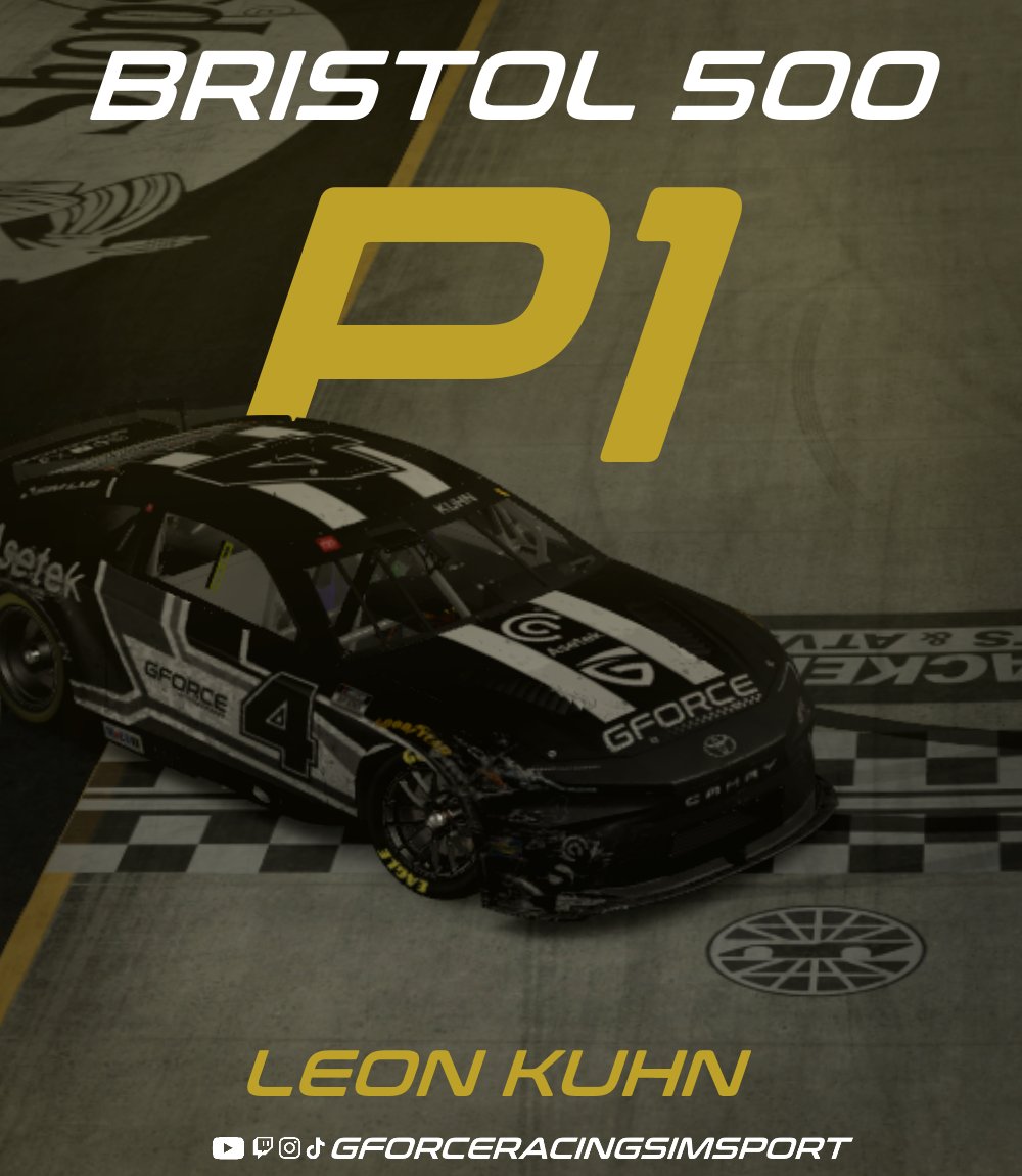 LEON DOES IT AGAIN!!!
Victory in the Bristol 500
This is already his second victory in an oval special event this year. 
Felix finishes his race in a solid fifth place.