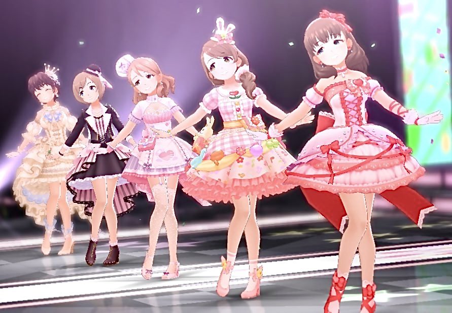 WlZlQOdv2Pt8ha6's tweet image. #デレステスクショ朝の1枚　
#及川雫　#間中美里　#柳清良
#持田亜里沙　#佐久間まゆ　

おはようございまゆ(🎀 ֦ơωơ֦)💕
にっこり日曜日⛅️

夜中雷鳴りまくっててビックリ🥺
めっちゃ寝たけど(笑

涼しくて良いですね♪
まったりモードでいくわよ‼︎

今日も宜しくお願いしますね🍀