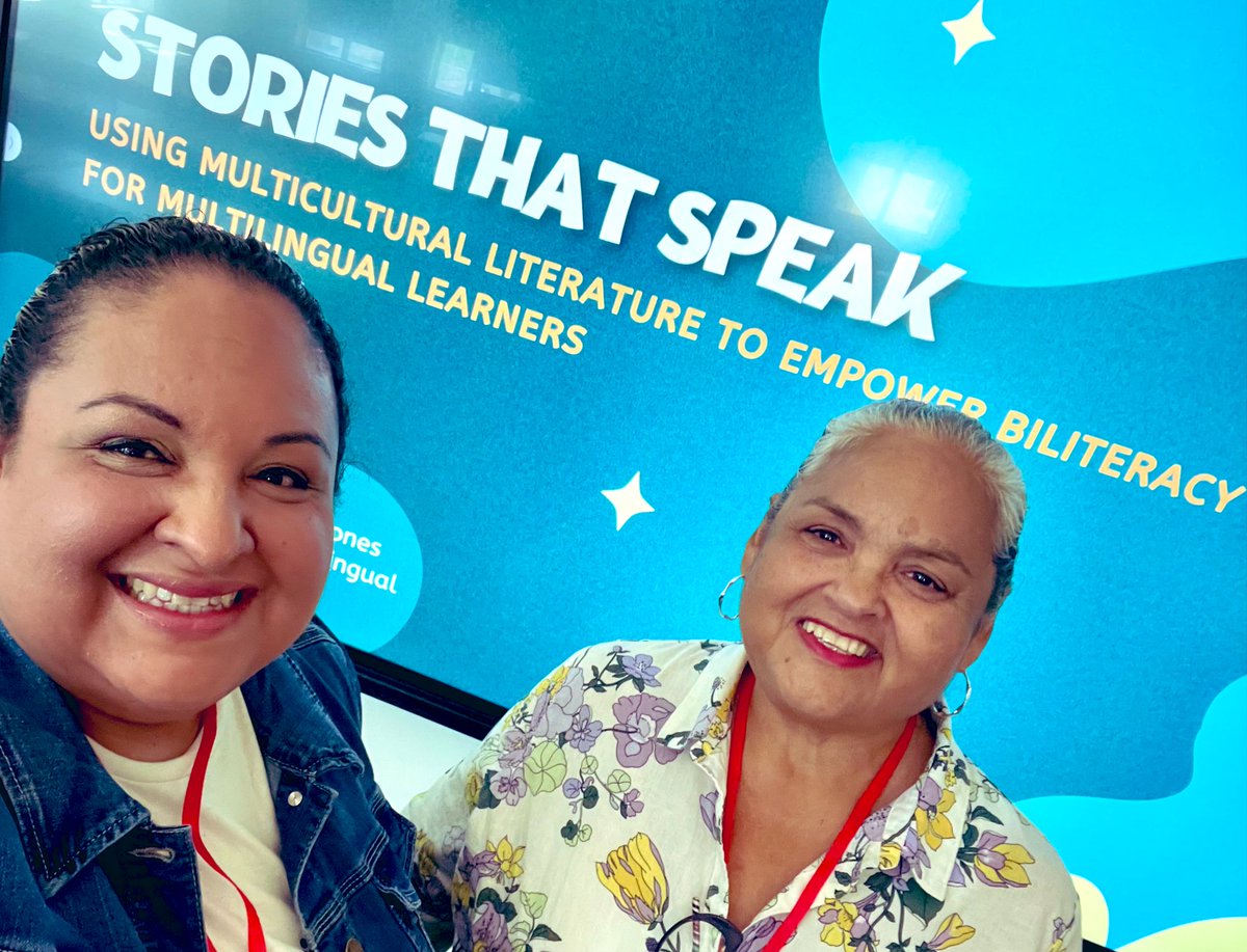 genevie79cr's tweet photo. Spent the morning at the #ASAP2TEACH Multilingual Conference @TAMUSanAntonio! It was an honor to be invited to share my literacy work. I will always advocate for representation in literature and have the research to back it!
#StoriesThatSpeak #UTSA #PhD #CLL 💙🧡💙 https://t.co/oLeVXUB62M