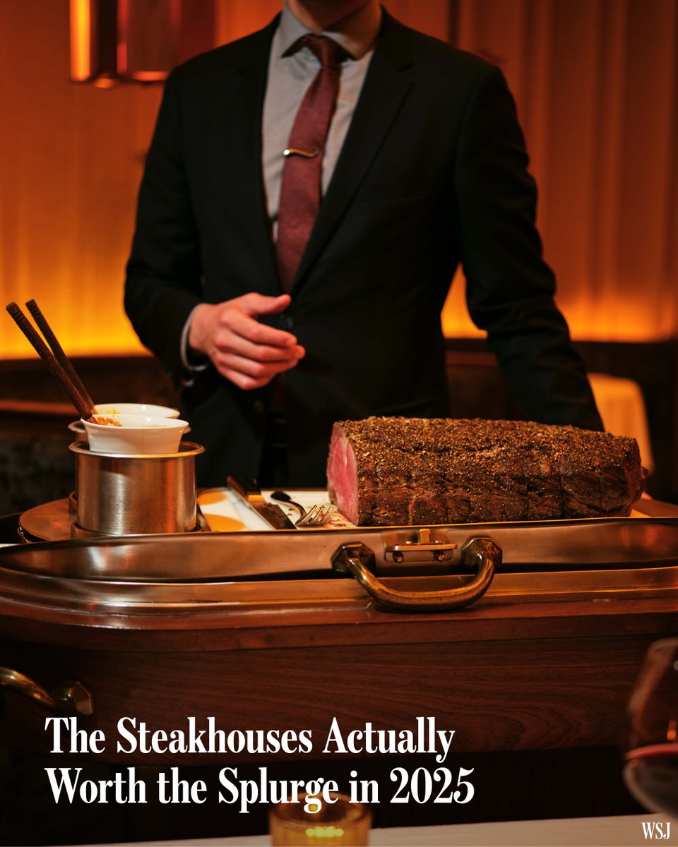 Even as meat prices soar, a new wave of steakhouses is thriving while giving the genre a to-the-studs renovation.

Here are the places changing the game—and what you get for your money. 🔗 on.wsj.com/47QiY5U