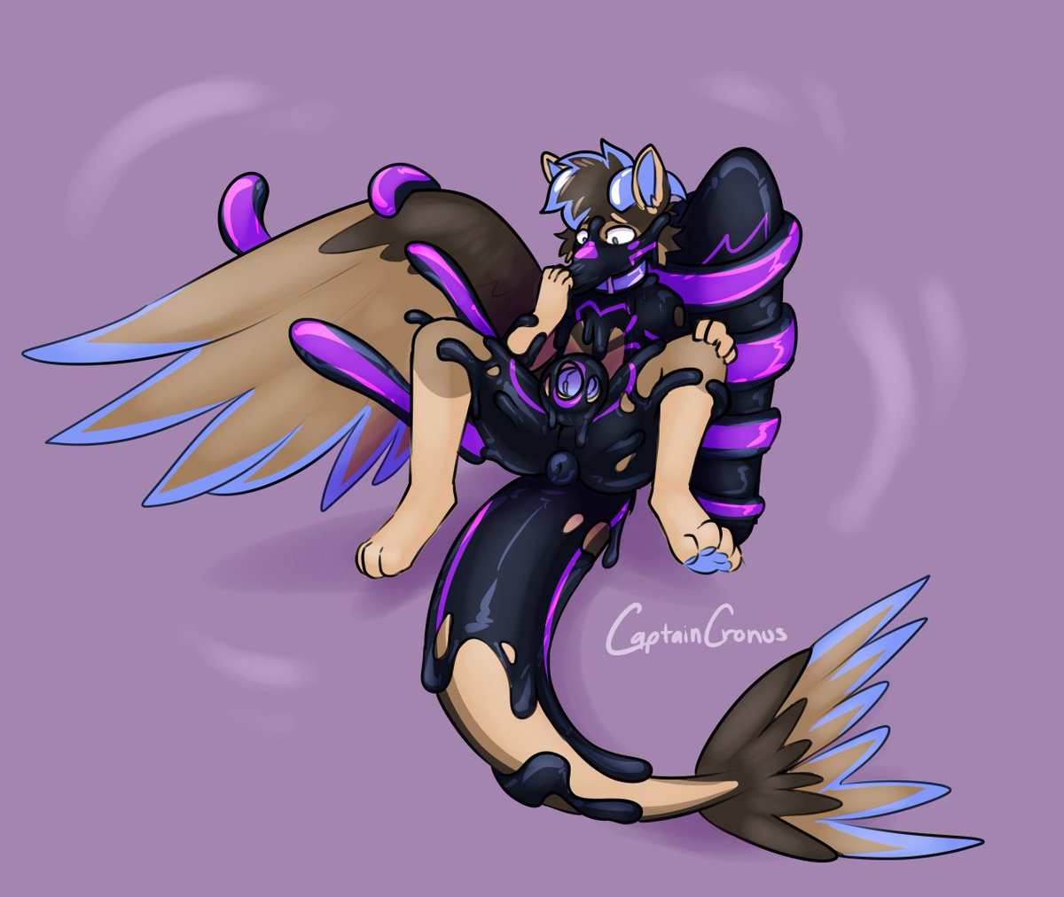 Finished com for <a href="/MarlowAfterBark/">Marlow</a> ! &lt;3
Flap flap trap &lt;3