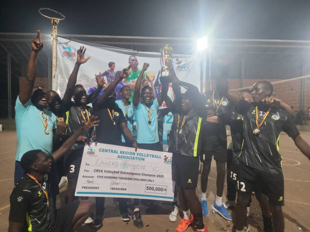 CENTRAL REGION VOLLEYBALL (@crvaug) on Twitter photo Ladies and gentlemen
#LakersEntebbevc are the champions of the maiden <a href="/CRVAug/">CENTRAL REGION VOLLEYBALL</a> after defeating <a href="/Tai_VCwakiso/">Tai Volleyball Club Wakiso</a> 3-2 <a href="/SideOutAfrica/">Side Out Africa</a> <a href="/BeelineVC/">Beeline Volleyball Club</a> <a href="/CobapUgVC/">COBAP-UG Volleyball Club</a> <a href="/ClubMulago/">Mulago Volleyball Club (MVC Friends).</a> <a href="/KampalaRoyal_vc/">kampala royal</a> <a href="/aztecsvbc/">AZTECS VC - KAZO</a> <a href="/ubctvuganda/">UBC UGANDA</a> <a href="/NCSUganda1/">National Council of Sports -Uganda</a> <a href="/Ugvolley/">Uganda Volleyball Federation</a> <a href="/spevasports/">SPEVA SPORTS ORGANISATION LIMITED</a> <a href="/SsaliAsiral/">Ssali Asiralu</a> <a href="/sport_svoleybal/">SPORT-S VOLLEYBALL</a> Ladies and gentlemen
#LakersEntebbevc are the champions of the maiden <a href="/CRVAug/">CENTRAL REGION VOLLEYBALL</a> after defeating <a href="/Tai_VCwakiso/">Tai Volleyball Club Wakiso</a> 3-2 <a href="/SideOutAfrica/">Side Out Africa</a> <a href="/BeelineVC/">Beeline Volleyball Club</a> <a href="/CobapUgVC/">COBAP-UG Volleyball Club</a> <a href="/ClubMulago/">Mulago Volleyball Club (MVC Friends).</a> <a href="/KampalaRoyal_vc/">kampala royal</a> <a href="/aztecsvbc/">AZTECS VC - KAZO</a> <a href="/ubctvuganda/">UBC UGANDA</a> <a href="/NCSUganda1/">National Council of Sports -Uganda</a> <a href="/Ugvolley/">Uganda Volleyball Federation</a> <a href="/spevasports/">SPEVA SPORTS ORGANISATION LIMITED</a> <a href="/SsaliAsiral/">Ssali Asiralu</a> <a href="/sport_svoleybal/">SPORT-S VOLLEYBALL</a>