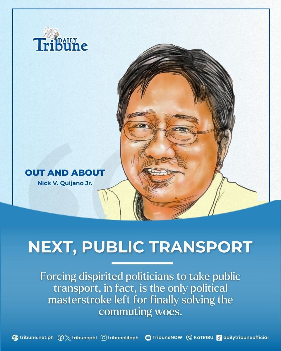 tribunephl's tweet image. Like the disastrous floods, the nightmarish urban commute is another public disaster deserving our rage.

Read more at: tribune.net.ph/2025/09/20/nex…

#publictransport #commuting #PBBM #DailyTribune