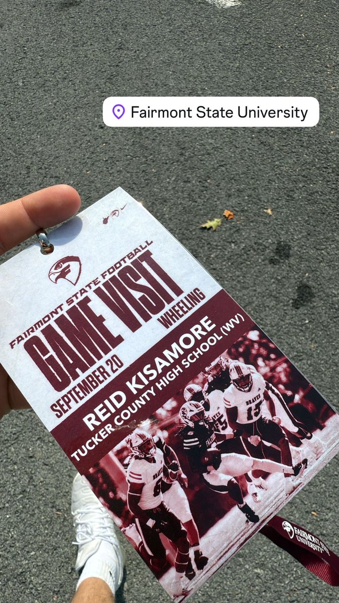 Reid Kisamore (@reid_kisamore) on Twitter photo Had an amazing gameday visit <a href="/FairmontStateFB/">Fairmont State Football</a> today. Thank you <a href="/CoachAdamWhite/">Adam White</a> and the rest of the fairmont state coaching staff for having me. Great atmosphere and program!! 
<a href="/PrepRedzoneWV/">Prep Redzone West Virginia</a> <a href="/CoalfieldsCo/">Coalfields & Co.</a> <a href="/CoachBarker_99/">Luke Barker</a> Had an amazing gameday visit <a href="/FairmontStateFB/">Fairmont State Football</a> today. Thank you <a href="/CoachAdamWhite/">Adam White</a> and the rest of the fairmont state coaching staff for having me. Great atmosphere and program!! 
<a href="/PrepRedzoneWV/">Prep Redzone West Virginia</a> <a href="/CoalfieldsCo/">Coalfields & Co.</a> <a href="/CoachBarker_99/">Luke Barker</a>