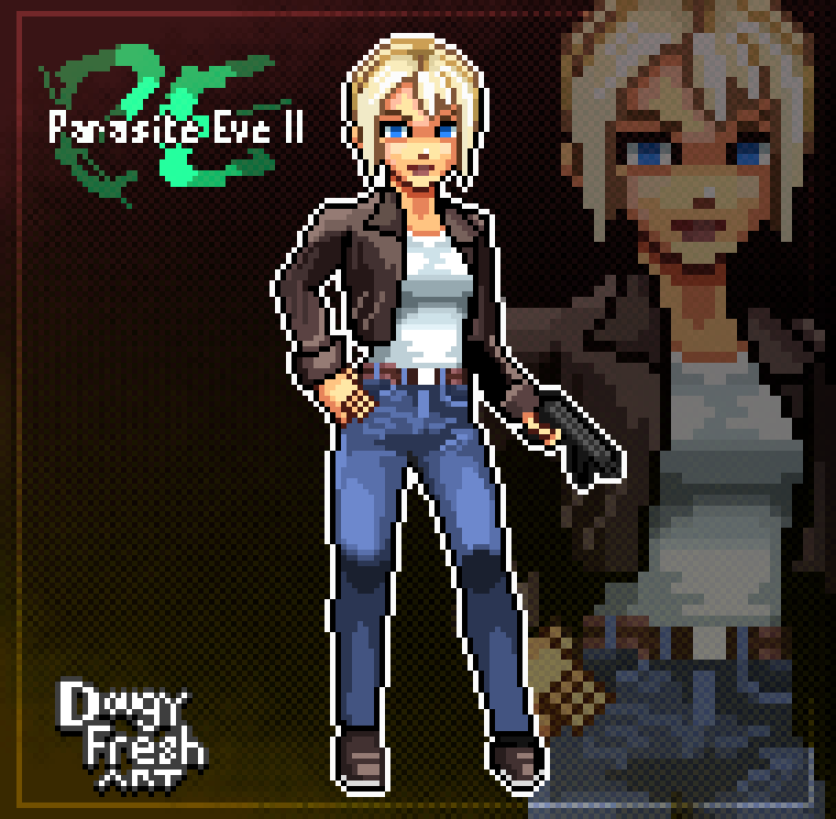 DigDougArt's tweet image. Akropolis Tower Aya outfit 🫶
"Another day, another monster to put down."
#ParasiteEve2 #fanart