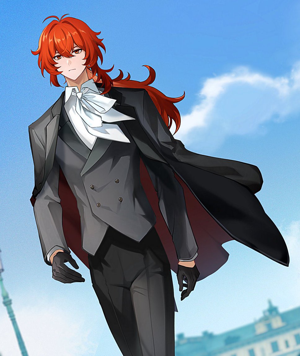 diluc in a suit >>>>>>>>