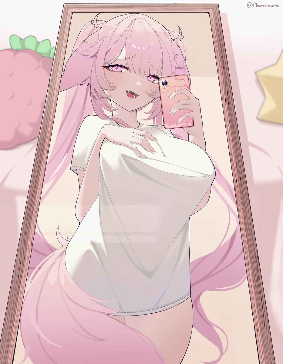 Wearing my comfy T-shirt and ready to stream again!!
My first stream back after my hiatus, and it would mean the world if you popped in to say hi! 🩷
WE SILKING THE SONGGGGG! 

twitch.tv/vixxiesakura