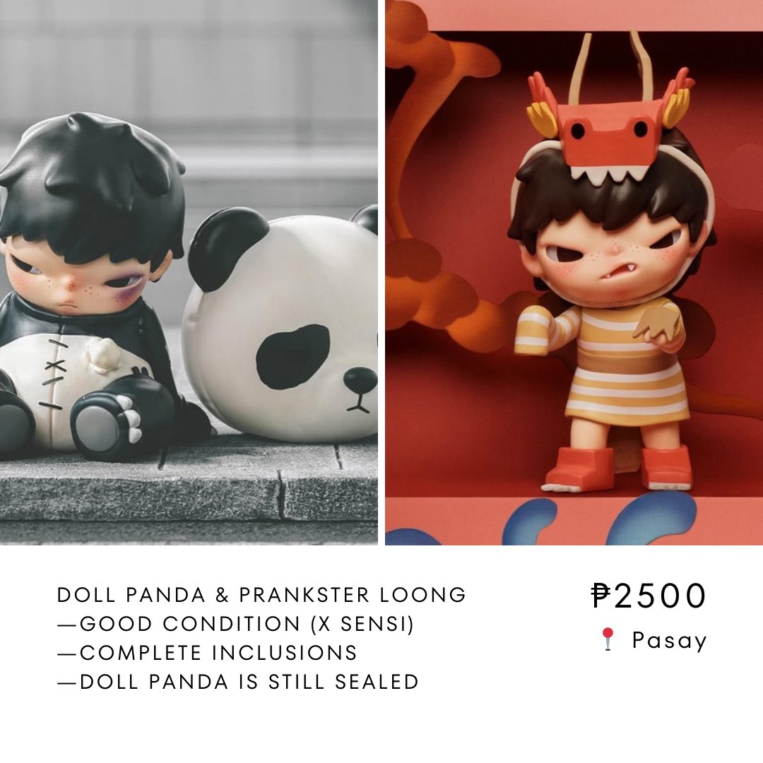 heesiri_'s tweet photo. wts lfb take all

—can meetup around pasay taft or megamall (tuesday/wednesday)
—slightly negotiable

—can add city of mercy healer for ₱1.5k (or tingi for ₱2k) | can also wtt lft this to insight 

t. hirono ph com special blister doll panda prankster loong red popmart https://t.co/ibhKIyxkpV