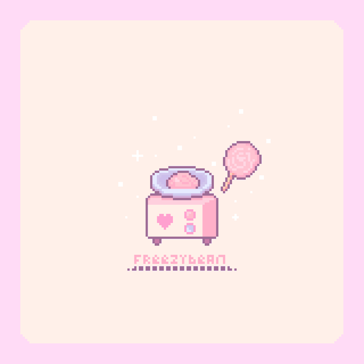 Freezy_Bean's tweet image. 🍬Would anyone like some cotton candy? #Spin 
#pixelart #pixelartist #ドット絵 #aseprite