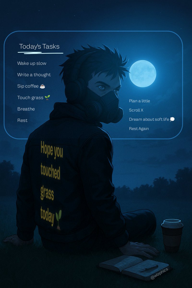 wizphics's tweet image. Hope you touched grass today.?

GN CT
can I get a GN?
(check comments ⬇️)