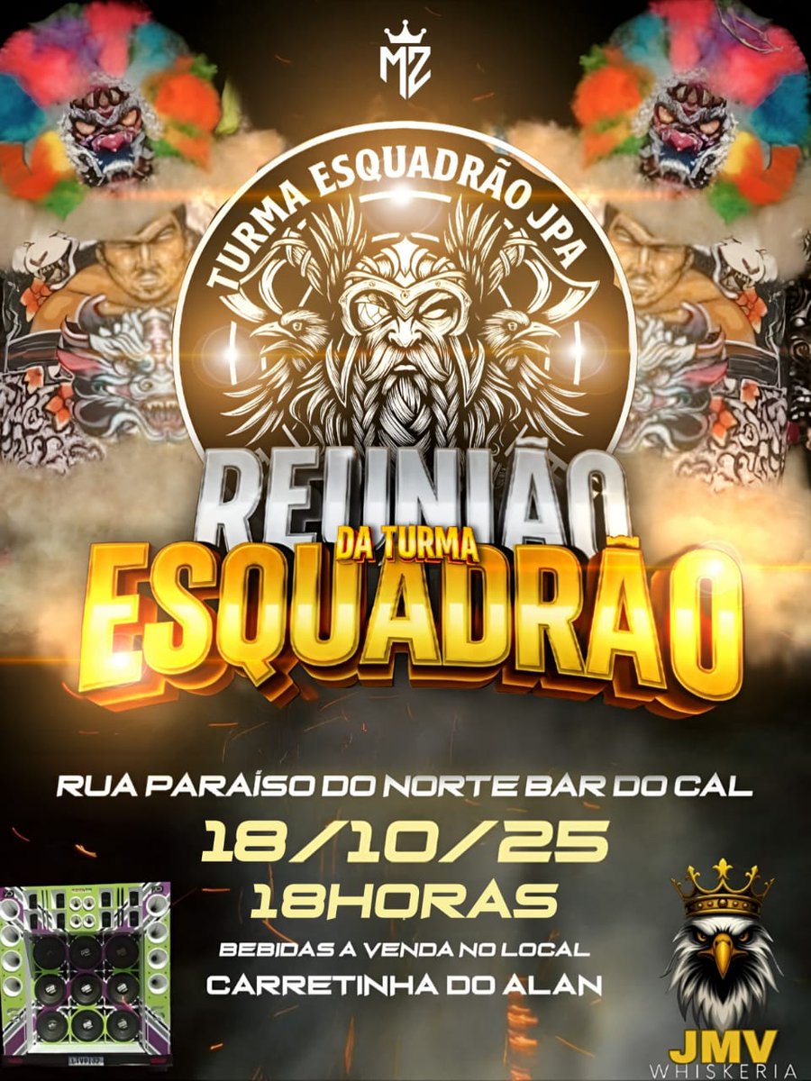 DIA 18 DE OUTUBRO É TUDO COM  NÓS NO QG VOLTAMOS.

SEJAM TODOS BEM VINDOS 💪🏾

REUNIÃO&amp;RESENHA 🥳