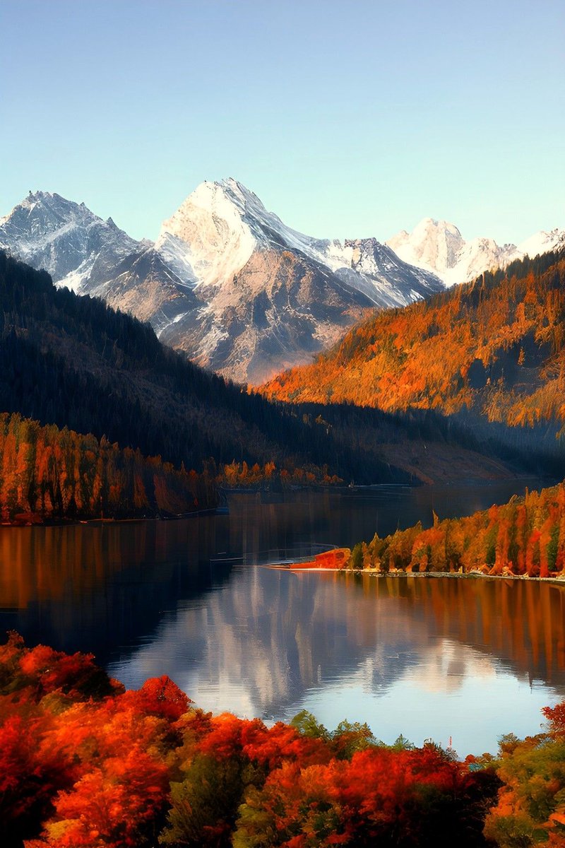 aearthic's tweet image. Snow-capped peaks embrace a quiet lake, where still waters mirror the strength of mountains above. 🏔️💧

#MountainPeace #NatureReflections #SilentStrength