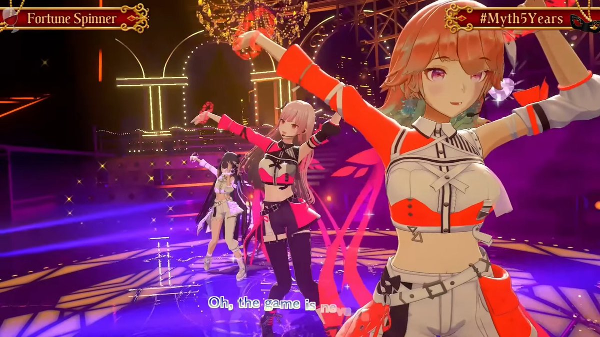 ghardin01's tweet photo. Myth surprises everyone with their performance of FORTUNE SPINNER~!
It's short, but the song is incredibly catchy!💜🧡❤️
 #Myth5Years #kfp #takotime #calliolive https://t.co/LhCa3B3dB2