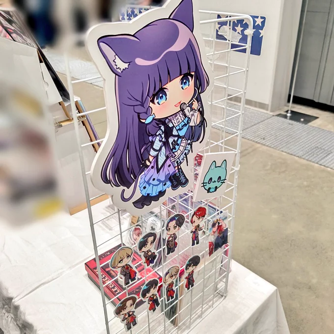 #TAMAコミ 設営完了しました! #ミニキャラSHOW のパネル展示&amp;ノベルティ無料配布中 【エ22】でお待ちしております