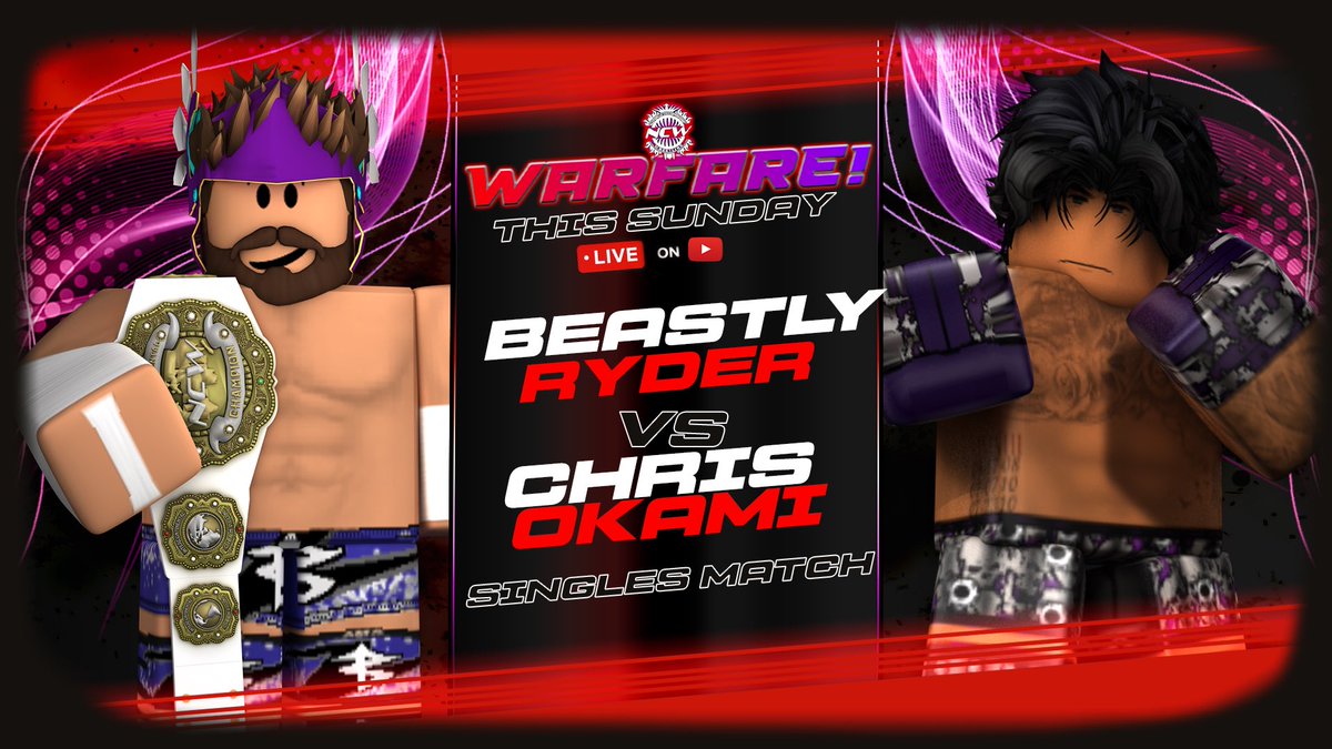 NCW_RBLX's tweet image. NCW WARFARE SEP 21st 

IC CHAMPION BEASTLY RYDER VS CHRIS OKAMI

AIR BRANSON LOOKS TO BOUNCE BACK AGAINST FORMER FREEBIRDC FROZE ZERO

2 former CWCS SUPER HG TAKES ON  NCW HOF JAYDEN GUERRERO

NABU TAKES ON NCW CWC ZACH SLAYERS

#NCW2025
#JOINTHEBATTLE