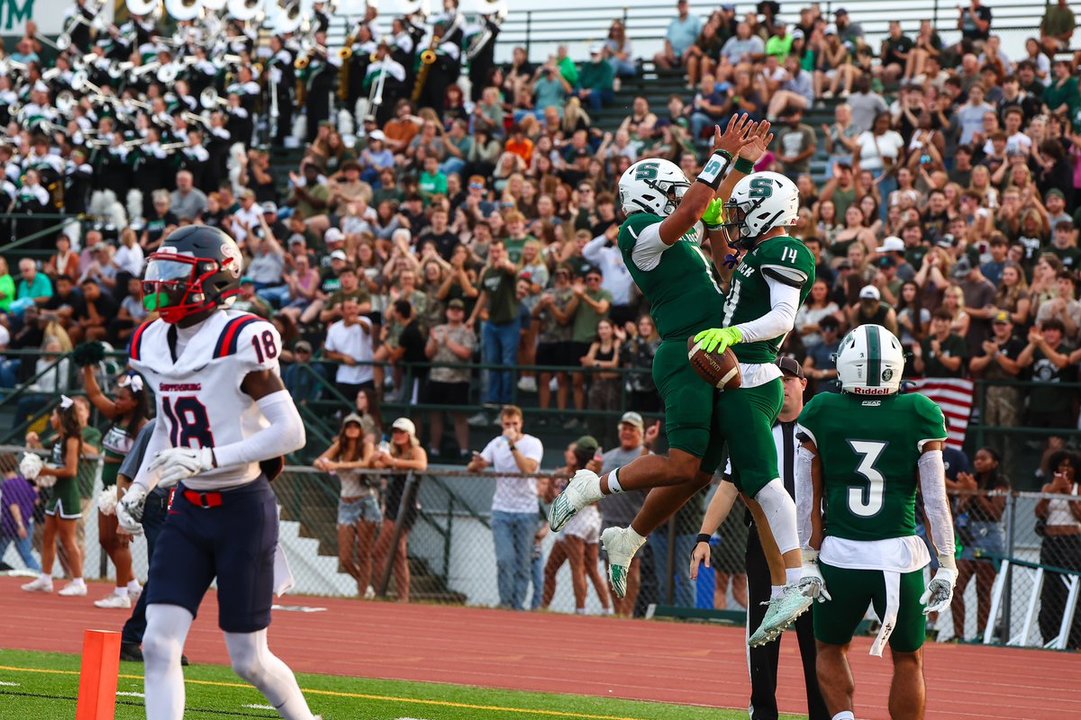FB: No. 4 Slippery Rock jumped out to a 35-0 halftime lead and cruised to a 42-0 win over Shippensburg Saturday on Salute to Military and First Responders night. Recap, stats, highlights, postgame reaction and photos at the link👇

Recap🔗: tinyurl.com/2d9k5rjq