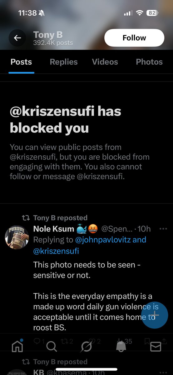 CartesianDemons's tweet image. I don’t know @kriszensufi, but he blocked me before interacting with me in any way, yet reposted my post with the comment (about Kimmel’s claim that Kirk’s killer was MAGA and MAGA was scrambling to make it seem like he wasn’t one of them) that “He didn’t lie he told the truth.”…