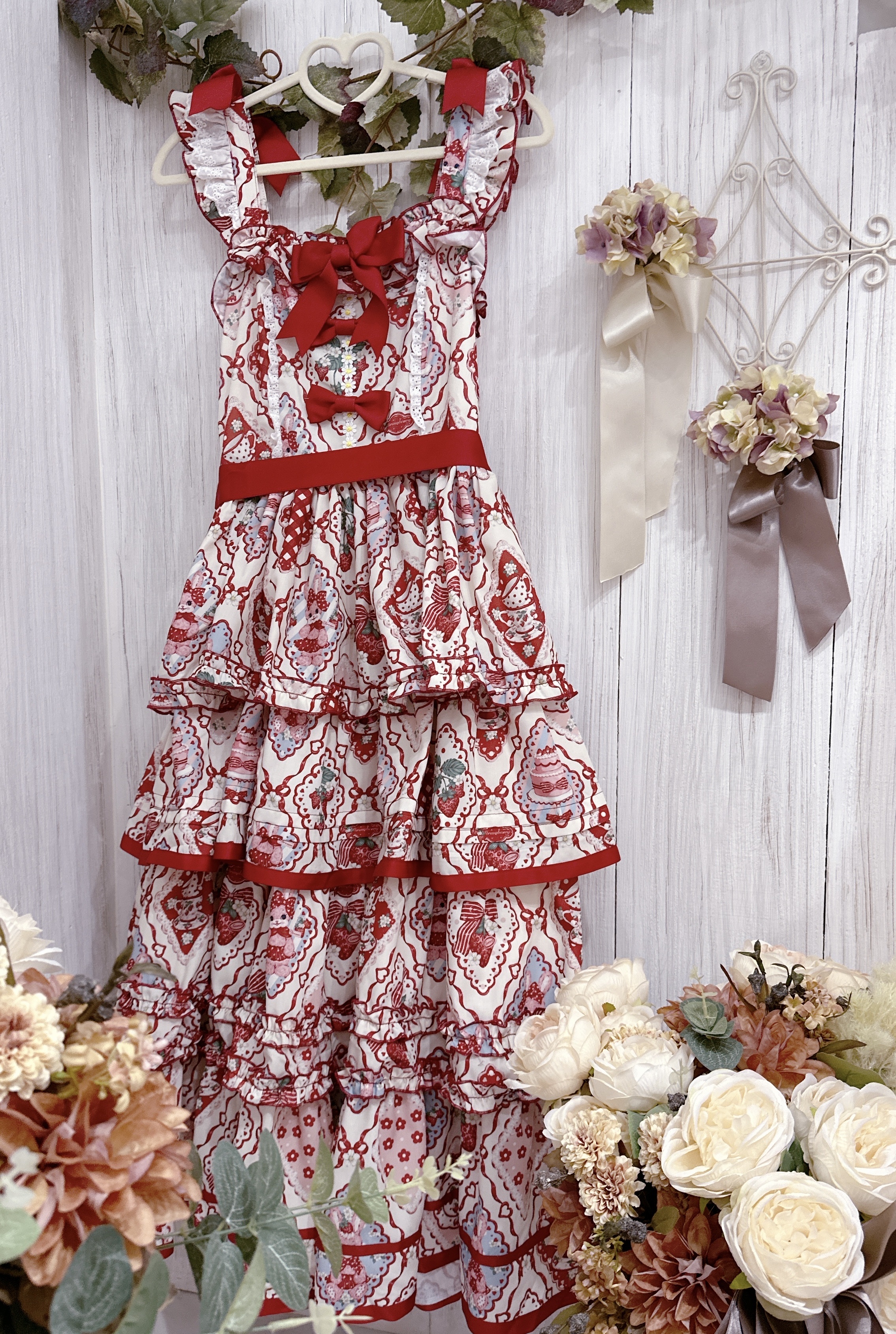 epetice ロリータ ジャンパースカート strawberry cream ジャンパー