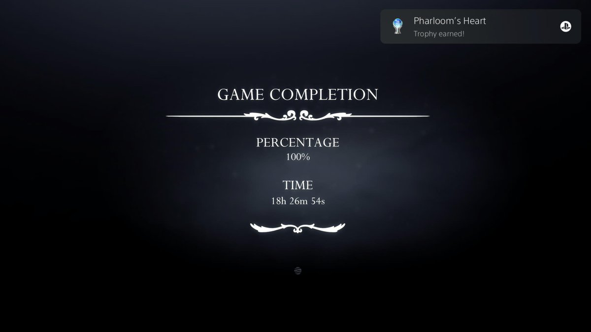 tuod's tweet image. ☑️ Hollow Knight: Silksong (PS5) - Platinum 193 #gamelog