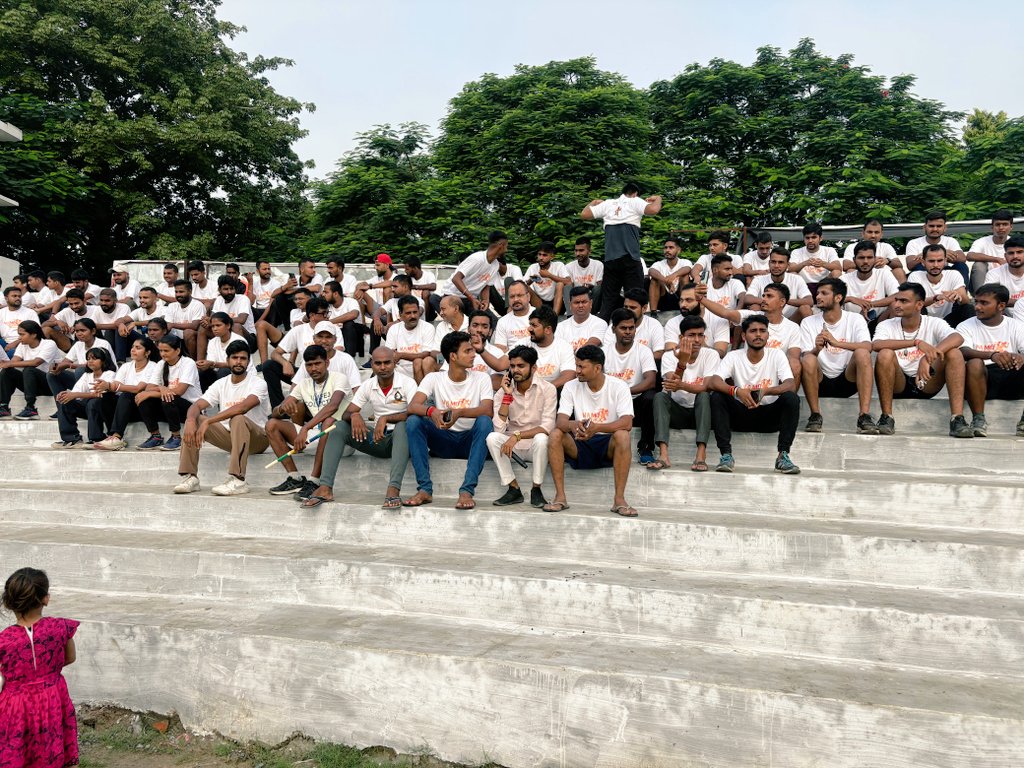 bikrantrajsingh's tweet image. The run is happening simultaneously in multiple states, making it a historic youth movement. #NaMoYuvaRun75 
#NaMoYuvaRun75 #NashaMuktBharat
#RunWithChapra