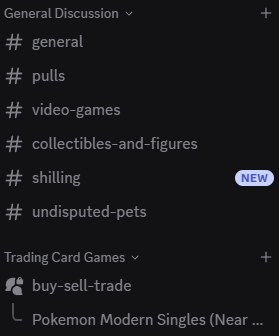 UndisputedCard's tweet photo. Our Discord server has been relaunched with a ton of new channels, upgrades, and even Buy/Sell/Trade markets built into the community! Join our Discord server now and get all the latest Undisputed updates and connect with fellow collectors!
https://t.co/Y3Qa7IQM5e
#undisputedcollectibles #discord #discordserver #tradingcards #sportscards #pokemoncards #yugioh #narutocards #onepiece #onepiececards #unionarena #community #marketplace