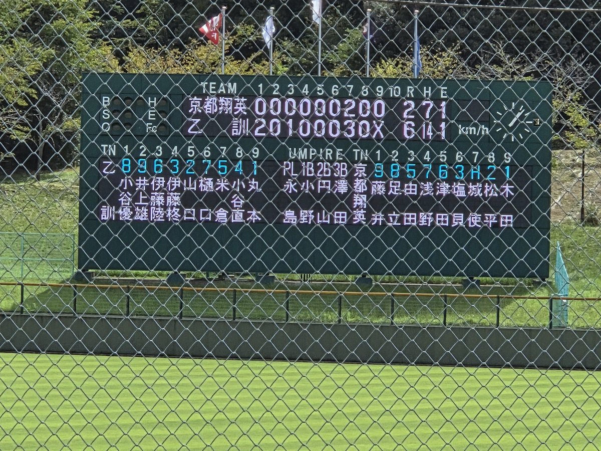 GodShinji0621's tweet photo. 乙訓　翔英に完勝
反撃を受けて　突き放す
想像の３倍強い乙訓でした
脱帽です‼️‼️‼️

翔英　春以降も京都を代表するチームとして注目です https://t.co/CstgkymCIY