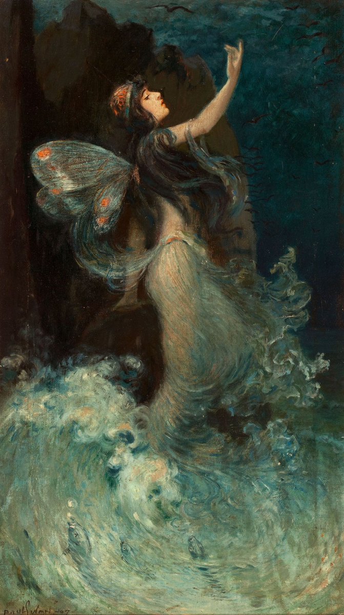 AcademiaAesthe1's tweet photo. Paul Swan, Water nymph, 1907 https://t.co/rdT88dIHjO