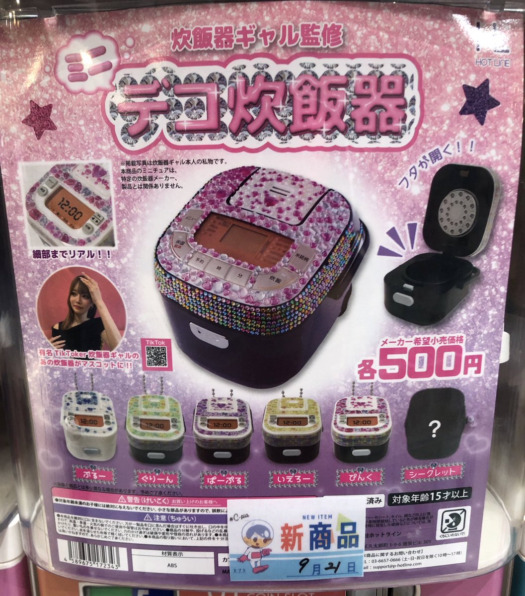 📢入荷情報🐶🩷

🎀 mojojojo Todd Friends pouch 

🎀 炊飯器ギャル監修ミニデコ炊飯器 

#渋谷109  #シープラ  #カプセルトイ