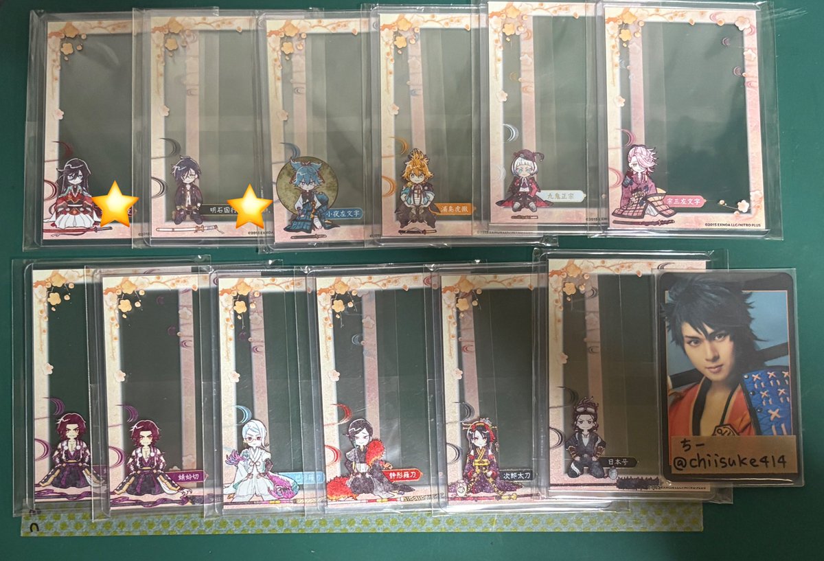 アニカフェ　鶴丸　アクスタ　ピック　硬化ケース　カード　刀剣乱舞 鶴丸国永 硬化ケース 刀剣乱舞 アニメイトカフェ アニカフェ