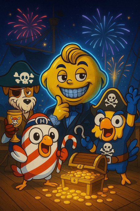 true__noble's tweet image. Raise the colors, crew! 🏴‍☠️ The call echoes across the seas hooks sharp, spirits high, and the game be ours to claim. ⚔️
@TheBarkingGame sails strong with every mate aboard.
@pirate_peep @chasker @LeemonHead2 @AIforHBar @ScottTengzelius 
#hbar #TheBarkingGame