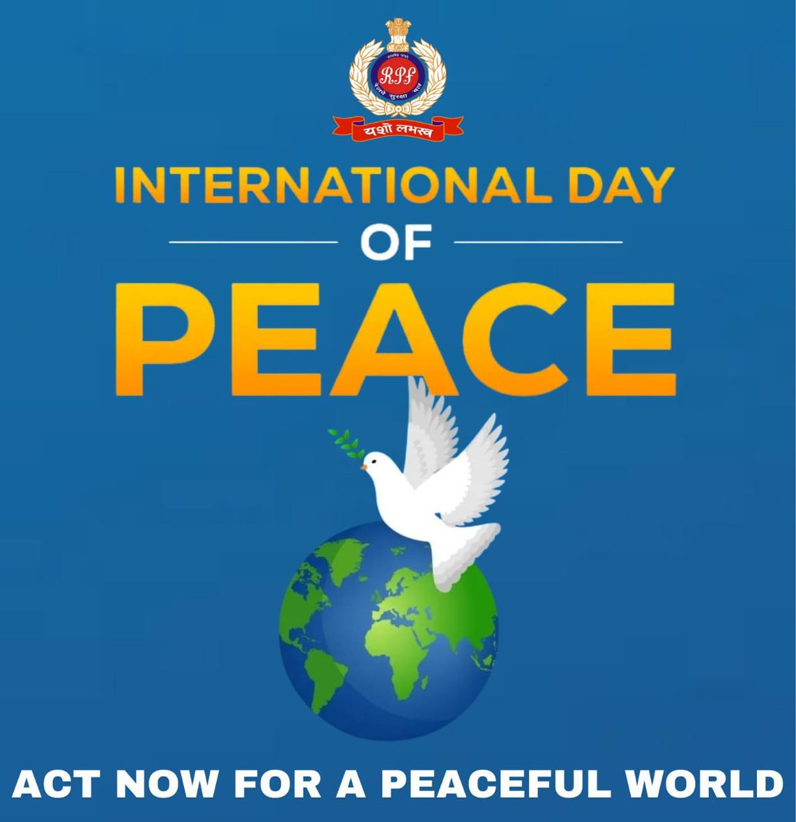 🌍✨ On #InternationalPeaceDay, let’s pledge to spread harmony, kindness &amp; unity.
Peace begins with each of us — together we can make the world safer &amp; better.
#PeaceDay #PeaceForAll #HarmonyWithHumanity
<a href="/RailMinIndia/">Ministry of Railways</a>