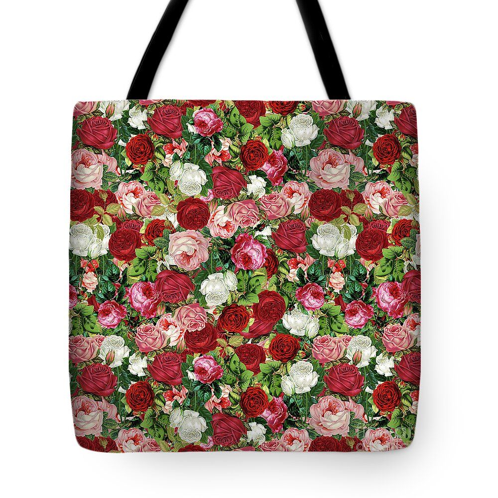 Vintage Flowers Tote Bag *  The tote bag is machine washable, available in three different sizes, and includes a black strap for easy carrying on your shoulder.  All totes are available for worldwide shipping and include a money-back guarantee. *  buff.ly/03KnviS
