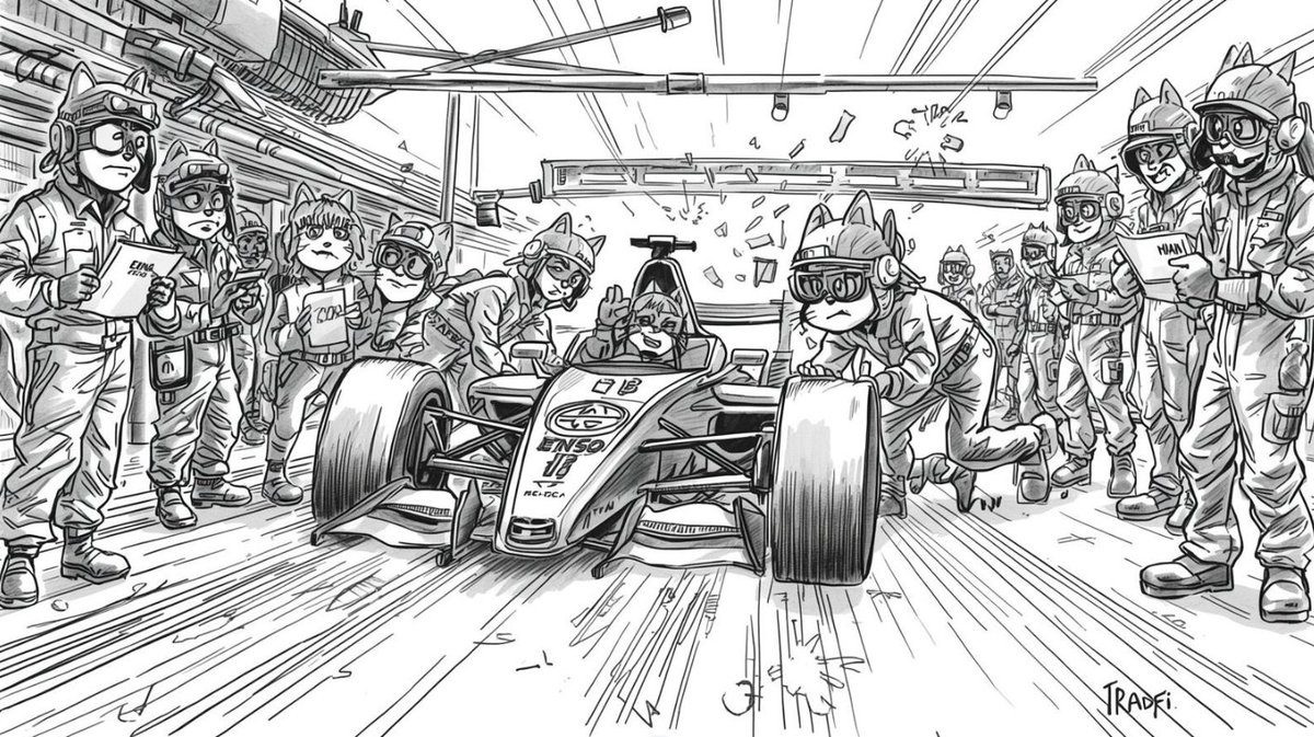 Ata555500's tweet image. Builders at pit stop:
🔧 TradFi = still reading manuals
⚡ Enso = upgraded and back on track
#Enso #BuilderMode #DeFi @EnsoBuild