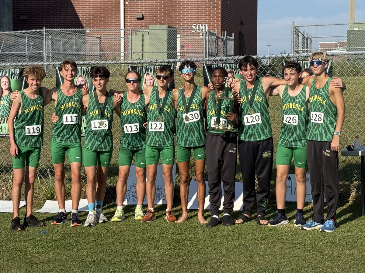 Today at our 15th Annual Hawks on the Hill Invitational the boys took 1st place and we had 5 PR's from this group!
Matthew Lydiard 17:08
Preston Pautienus 17:47
Justin Benoit 17:53
Lennox Keller18:53
Alexander Francom 19:36 

Way to go young fellas!! Proud of you guys!!