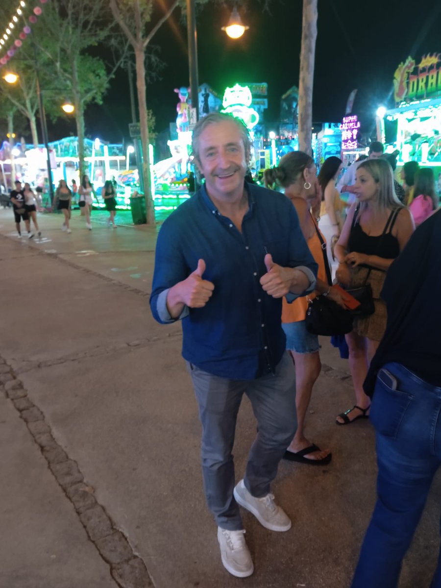 Josep Pedrerol en la feria del Arroyo de la Miel